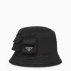 Prada Black Re-nylon Bucket Hat In Nero