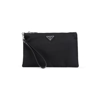 Prada Black Re-nylon Clutch