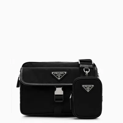 Prada Black Re-nylon Cross-body Bag Men