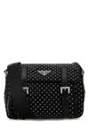 Prada Borsa A Tracolla In Re-nylon Nero Donna In Black