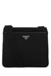 Prada Black Re-nylon Crossbody Bag In Black