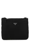 Prada Black Re-nylon Crossbody Bag In Black