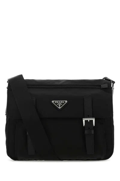 Prada Black Re-nylon Crossbody Bag In F0002