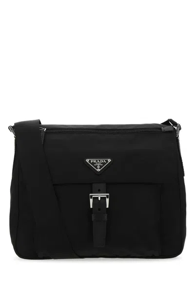 Prada Black Re-nylon Crossbody Bag In F0002