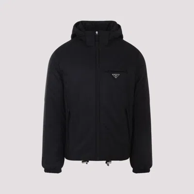 Prada Black Re-nylon Downjacket Wintercoat