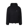 Prada Black Re-nylon Downjacket Wintercoat In Black