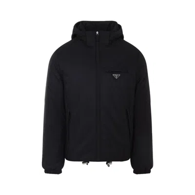 Prada Black Re-nylon Downjacket Wintercoat
