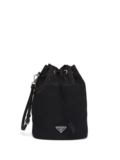Prada Black Re-nylon Drawstring Pouch
