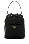 Prada Borsa A Secchiello Re-edition 1978 In Re-nylon Nero Donna