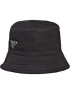 Prada Triangle Logo Re-nylon Bucket Hat