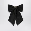 Prada Womens Black Re-nylon Brand-plaque Recycled-nylon Hair Clip In Black