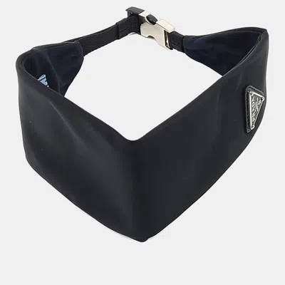 Pre-owned Prada Black Re-nylon Hairband