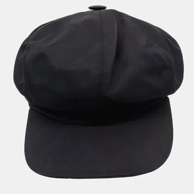 Pre-owned Prada Black Re-nylon Hat