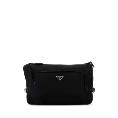 Prada Black Re-nylon Large Crossbody Bag