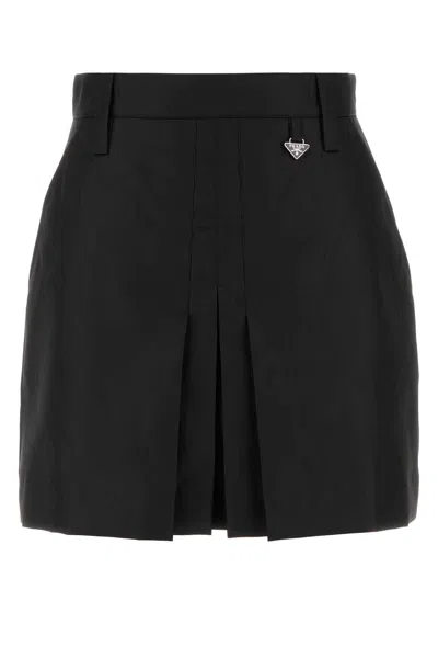 Prada Black Re-nylon Mini Skirt