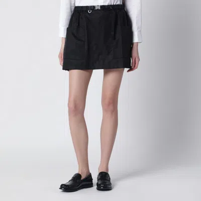 Prada Black Re-nylon Mini Skirt