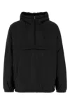 Prada Nylon Padded Jacket Elastic Cuffs In Black