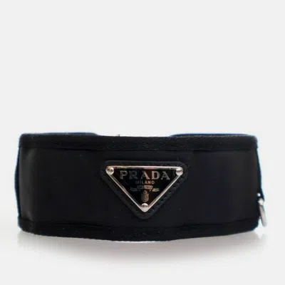 Pre-owned Prada Black Re Nylon Pet Collar