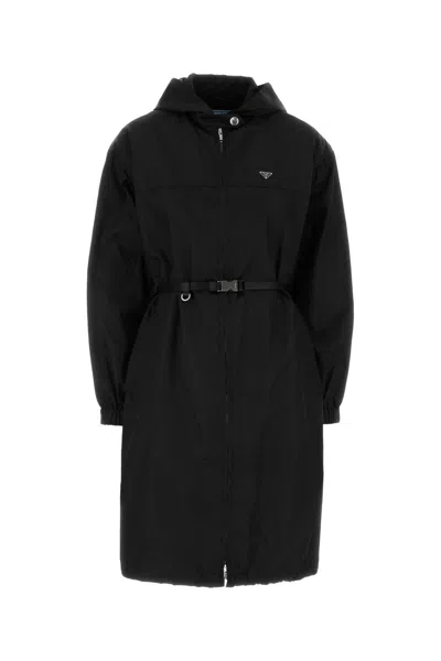 Prada Black Re-nylon Raincoat