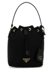 Prada Black Re-nylon Re-edition 1978 Bucket Bag