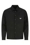 Prada Classic Popeline Shirt For Men In F0002