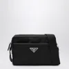 Prada Men's Re-nylon Messenger Bag In Black