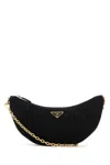 Prada Womens Black Re-nylon Brand-plaque Shoulder Bag