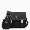 Prada Camera Bag With Zip-pouch In Black