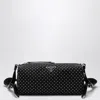 Prada Black Re-nylon Shoulder Bag With Studs Women In Black