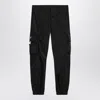 Prada Black Re-nylon Trousers Men In Black