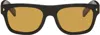 Prada Black Rectangle Sunglasses In Black