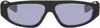 Prada Black Rectangular Sunglasses In Black