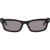 Prada Black Rectangular Sunglasses In Black