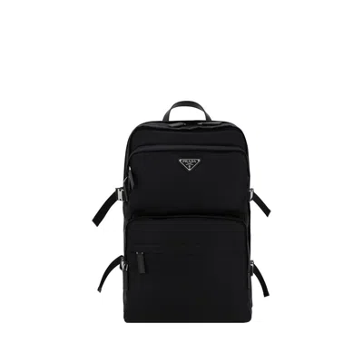 Prada Black Recycled Polyamide Backpack