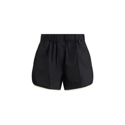 Prada Black Recycled Polyamide Bermuda Shorts