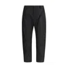 Prada Black Recycled Polyamide Casual Pants In Black