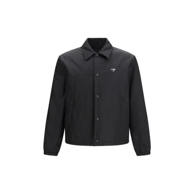 Prada Black Recycled Polyamide Coat