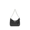 Prada Black Recycled Polyamide Shoulder Bag In Pattern