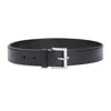 Prada Black Regular Belt With Rectangular Buckle In Black