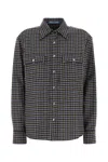 Prada Black Regular Embroidered Shirt In Multi