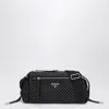 Prada Black Re-nylon Bag With Studs In Black