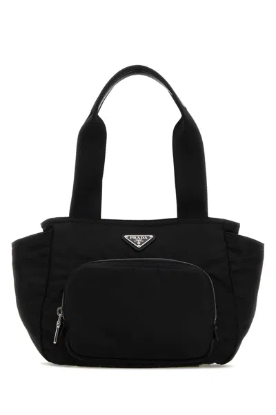 PRADA PRADA BLACK RE-NYLON HANDBAG