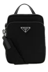 Prada Black Re-nylon Handbag In Black