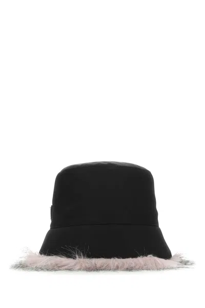 PRADA PRADA BLACK RE-NYLON HAT