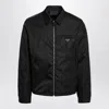 Prada Sweatshirt With Re-nylon Insert In Black