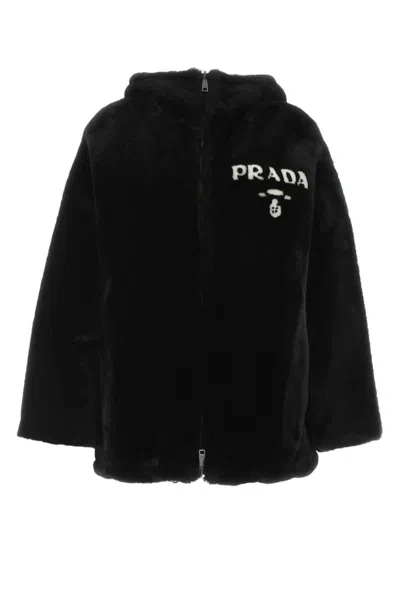 PRADA BLACK REVERSIBLE FUR COAT