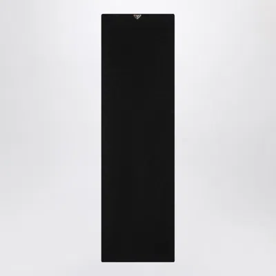 Prada Ribbed Jersey Skirt In Black