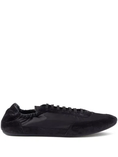 Prada Black Round Toe Sneakers