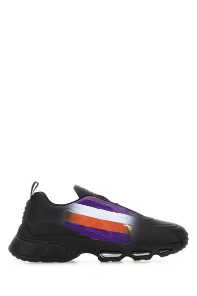 Prada Black Rubber Collision Cross Trainers