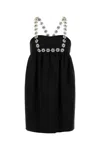 Prada Women's Sable Mini Dress In Black